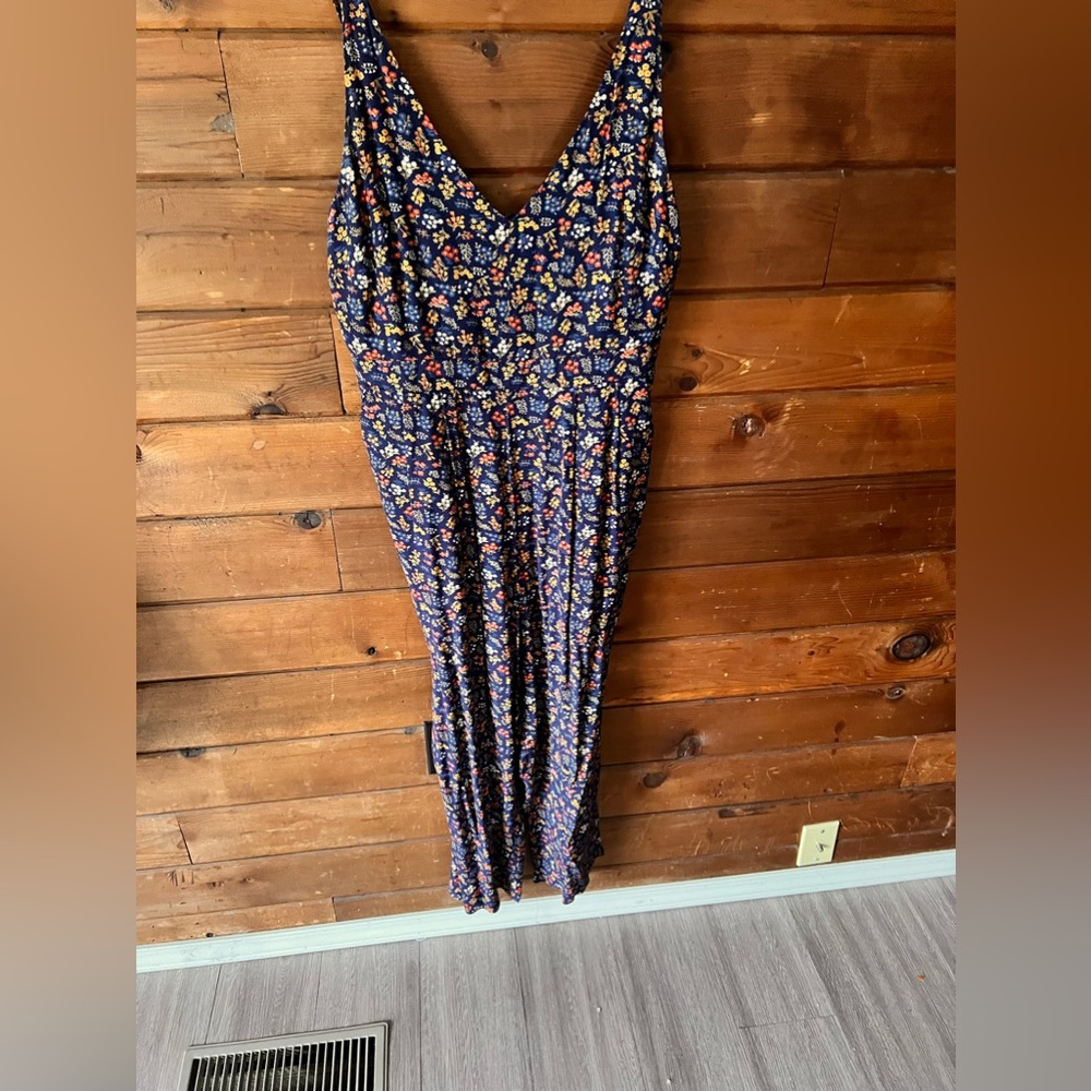 Madewell floral jumpsuit